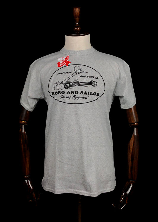 T-shirt. Racing. Melange Grey