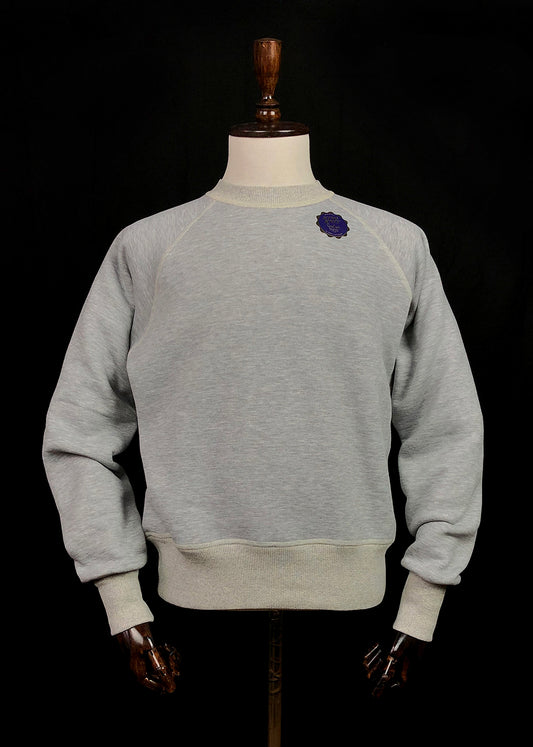 Basic Raglan Sweatshirt. Melange Grey