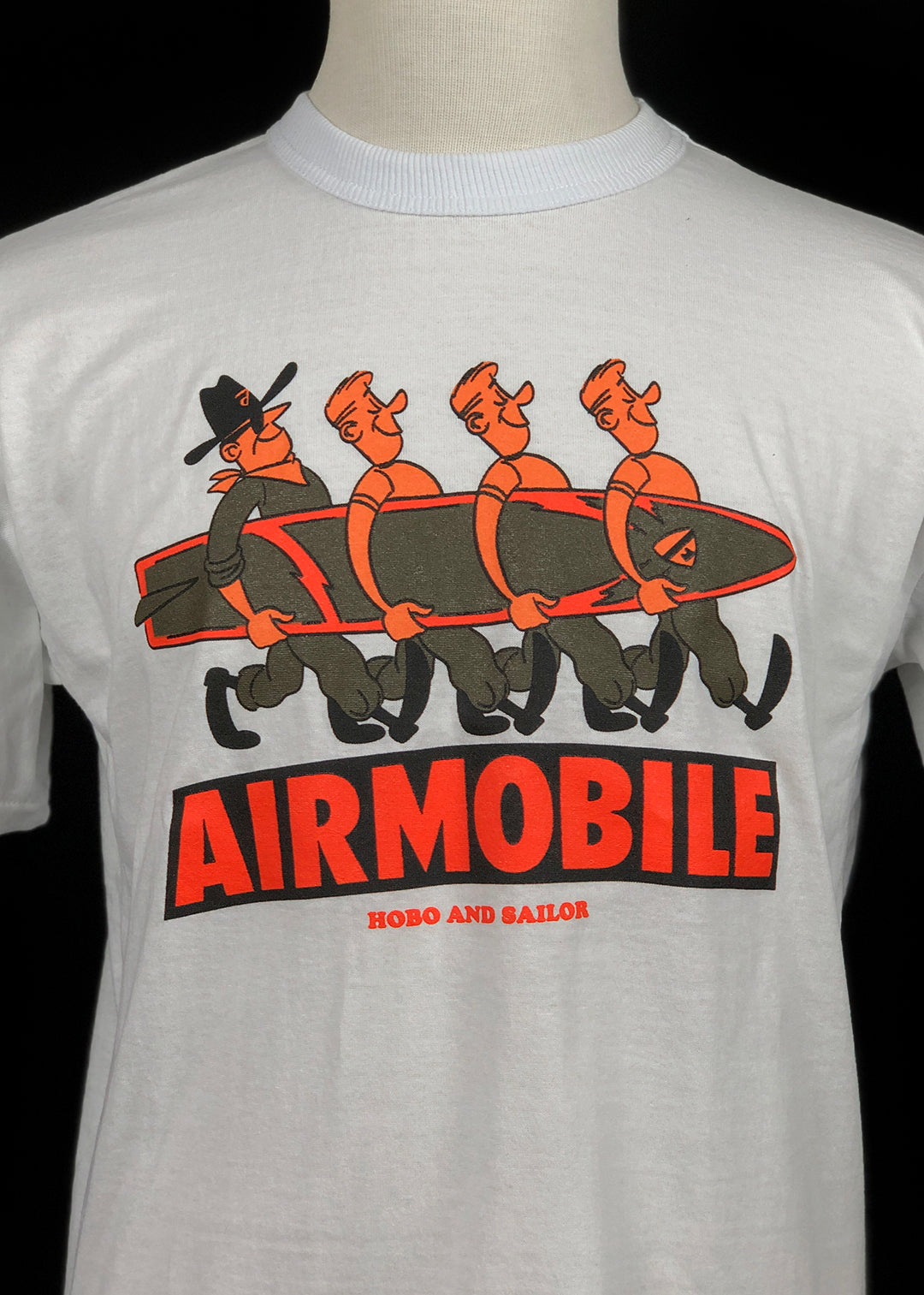 T-shirt. Airmobile. White